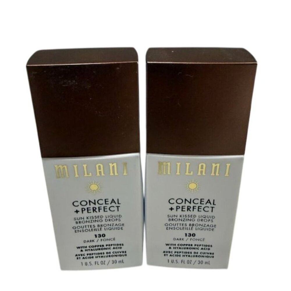 Milani Conceal + Perfect Sun Kissed Liquid Bronzing Drops Set of 2